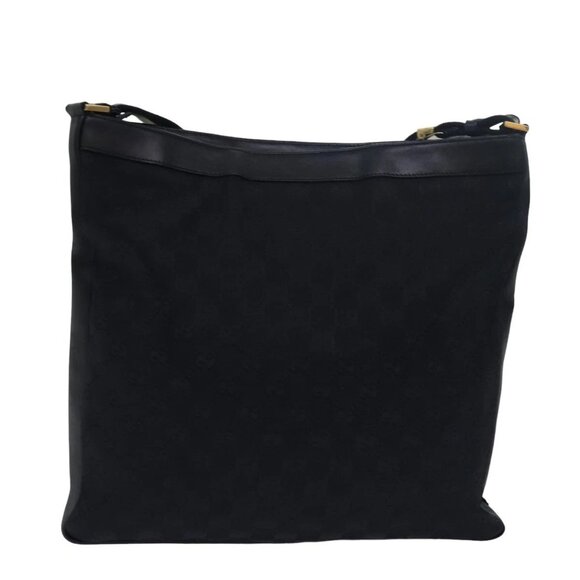 GUCCI Sherry Line GG Canvas Shoulder Bag Black White 001 4094 Auth mr271 - Picture 2 of 16